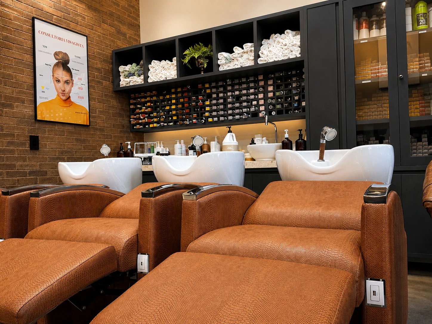 Espaço de tratamentos capilares do Salão Becker